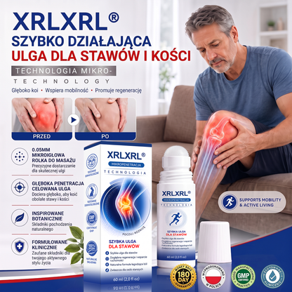 XRLXRL®🦴 ORTOPEDYCZNA TECHNOLOGIA REGENERACJI NOWEJ GENERACJI Roll-on do regeneracji kości i stawów z mikroigłami 0,05 mm