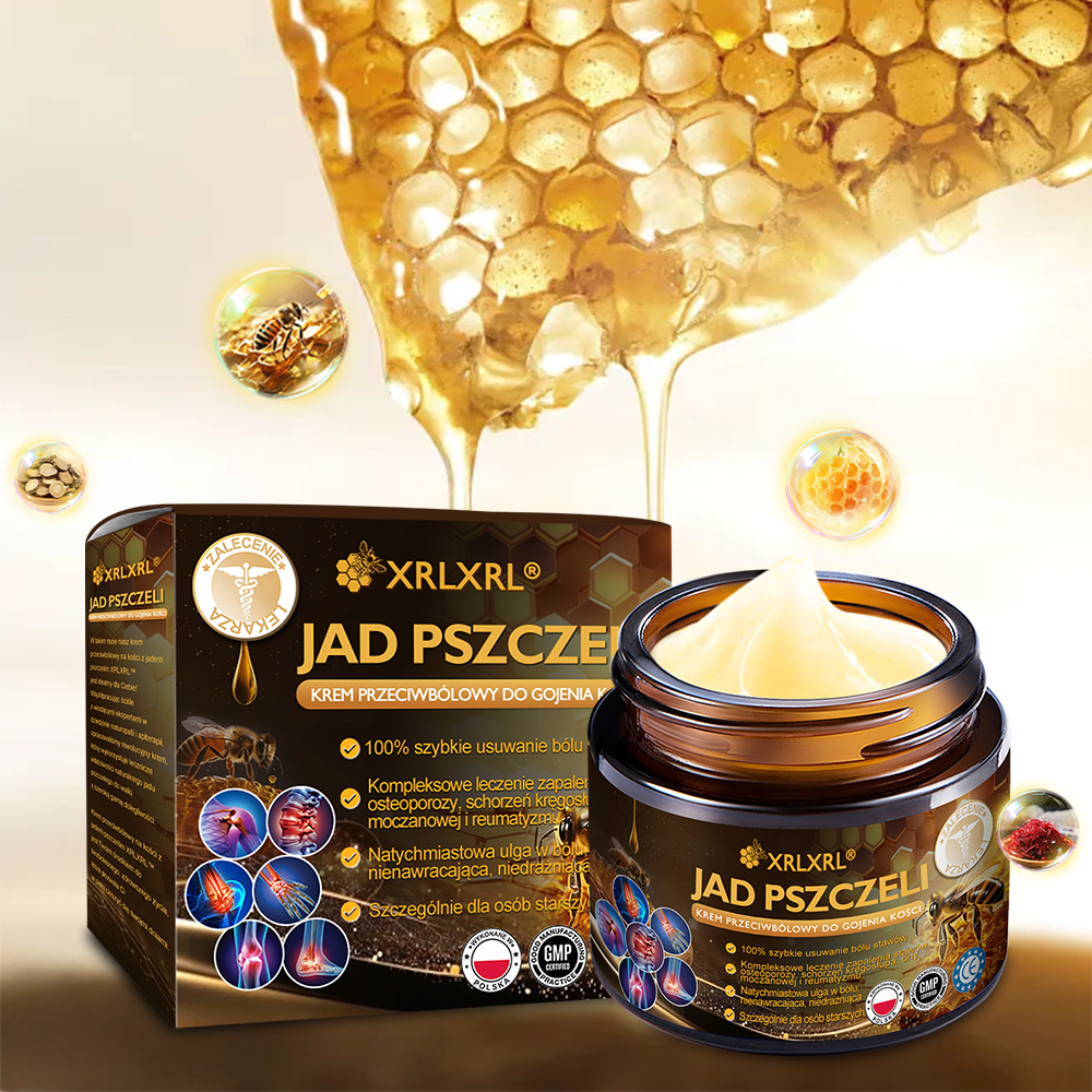 Oficjalny sklep: 🧑‍⚕️Krem przeciwbólowy XRLXRL® Bee Venom Instant Ultra Strength - (Łagodzi ból spowodowany zapaleniem stawów, bólem mięśni, bólem pleców, kolan, pleców, ramion, bioder, nadgarstków, dłoni)