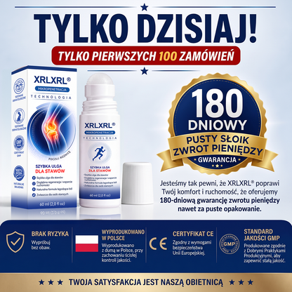 XRLXRL®🦴 ORTOPEDYCZNA TECHNOLOGIA REGENERACJI NOWEJ GENERACJI Roll-on do regeneracji kości i stawów z mikroigłami 0,05 mm